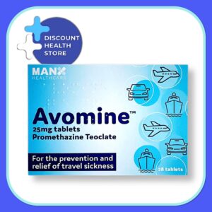 Avomine Tablets 25mg - Prevention & Relief of Travel Sickness - 28 Tablets