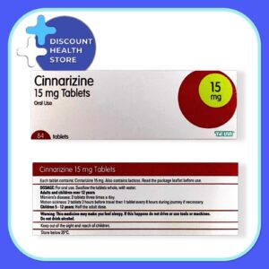 Cinnarizine 15mg x 84 Tablets - For Travel Sickness - (Generic Of Stugeron Tablets)