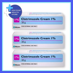 3 x 20g - Clotrimazole 1% w/w Cream Treats Fungal Infection